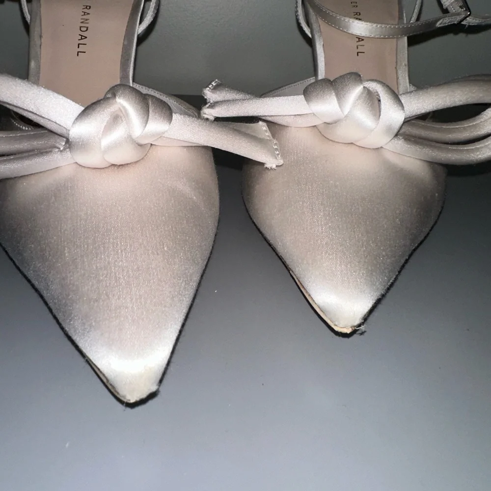 Loeffler Randall bridal Alina Heels with Bow Detail
